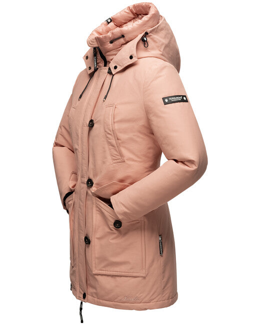 Navahoo Freezestoorm damen Winterjacke mit Kapuze, Rosa