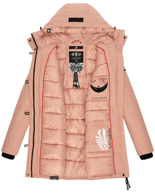 Navahoo Freezestoorm damen Winterjacke mit Kapuze, Rosa
