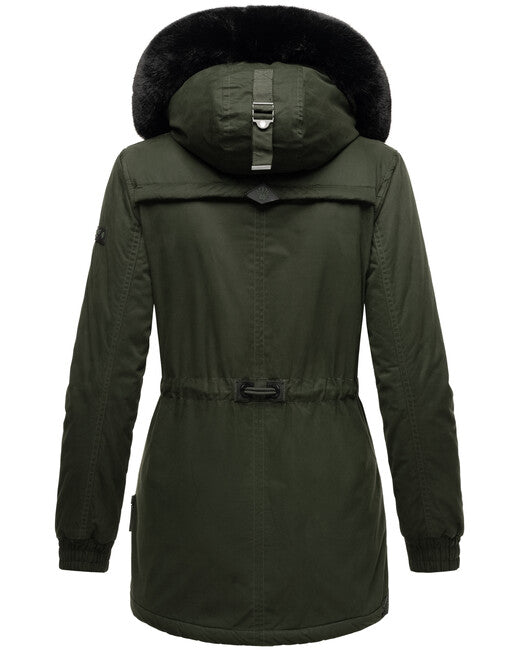 Navahoo Olessa damen Winterjacke, olivgrün