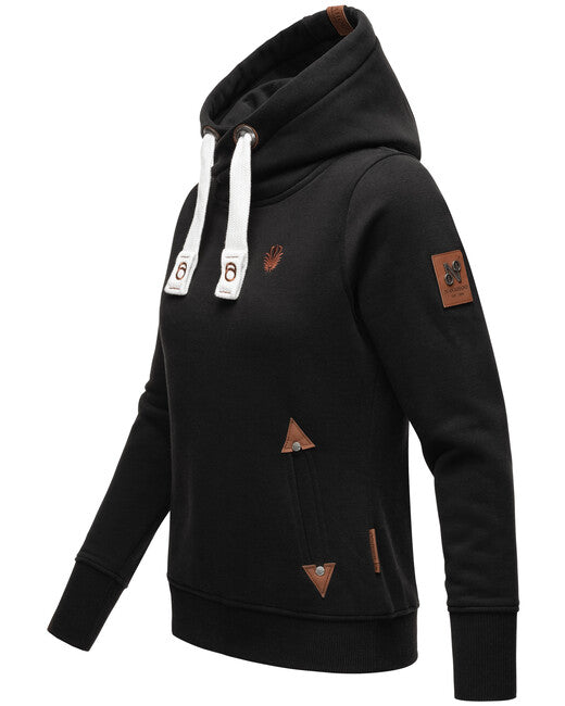 Navahoo Namikaa damen hoodie, Schwarz