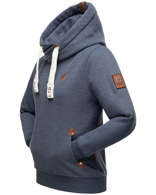 Navahoo Namikaa damen hoodie Dusty Blue Melange