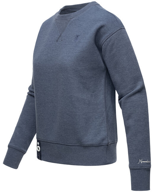 Navahoo Zuckerschnecke damen Sweatshirt, Dusty Blue Melange
