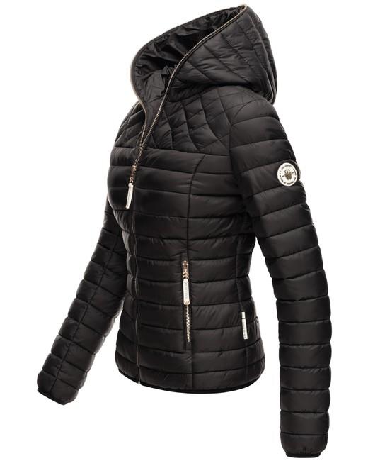 Navahoo Ich bin Hübsch damen Übergangsjacke mit Kapuze, schwarz
