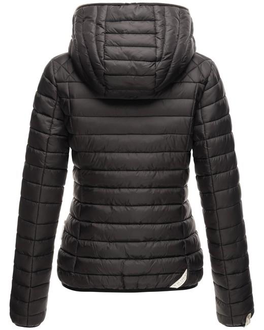 Navahoo Ich bin Hübsch damen Übergangsjacke mit Kapuze, schwarz