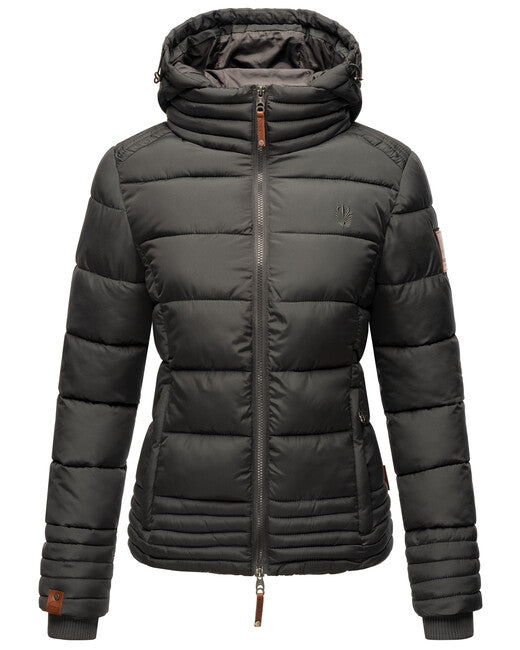 Marikoo SOLE damen-Winterjacke mit Kapuze, schwarz