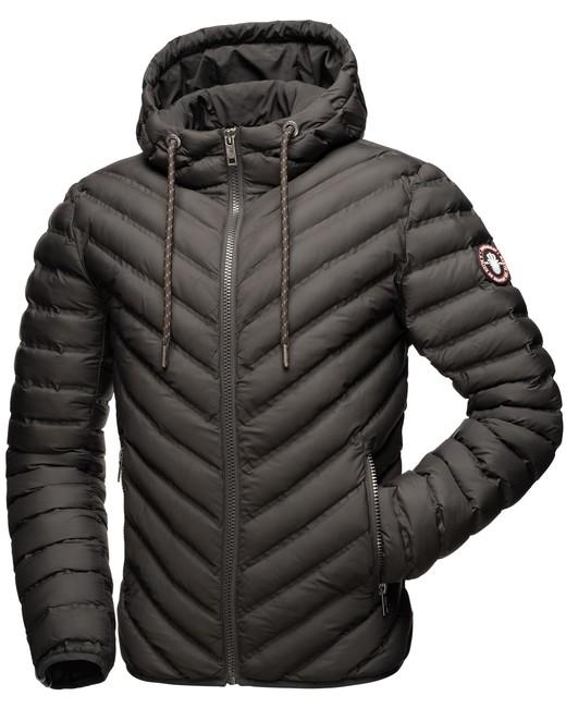 Navahoo Fey-tun herren-Übergangsjacke mit kapuze, anthrazit