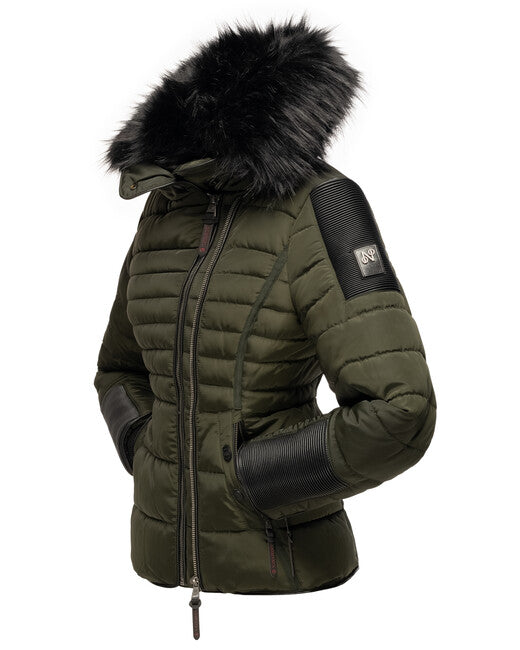 Navahoo Yuki2 damen Winterjacke, olivgrün