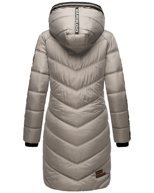 Marikoo ARMASA damen-Winterjacke, zinc grey