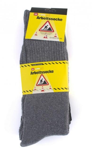 O&T Herren- pracovne Socken Looken 3 pary, schwarz