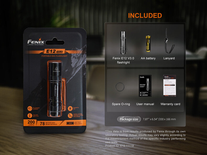 Fenix E12 V3.0 taschenlampe