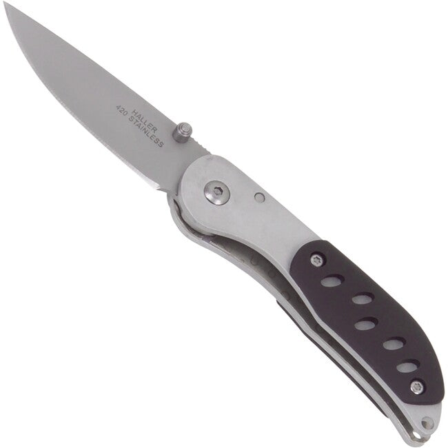 Haller Einhand-taschenme taschenmesser silber matt 42924