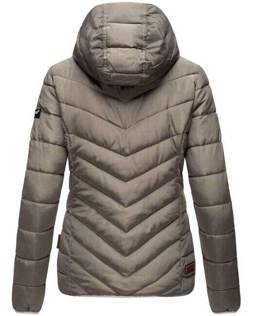 Navahoo ELVA damen Winterjacke mit Kapuze, grau-oliv
