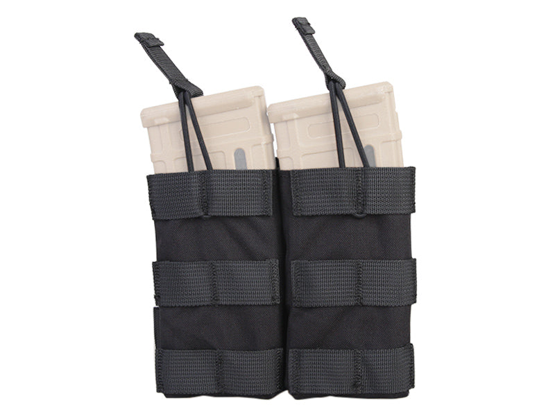 Emersongear Modular offene Doppelmagazintasche für 5.56, schwarz 500D