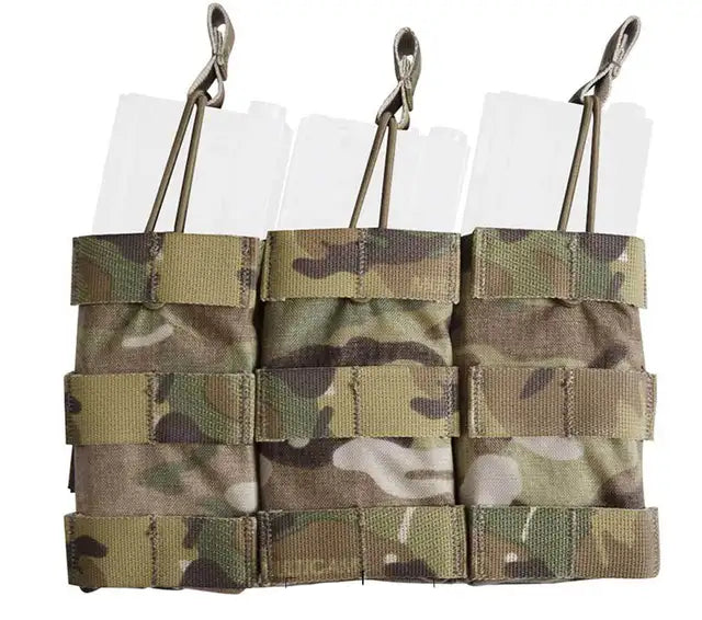 Emersongear Modulare Dreifach-Magazintasche mit offenem Deckel, multicam 500D