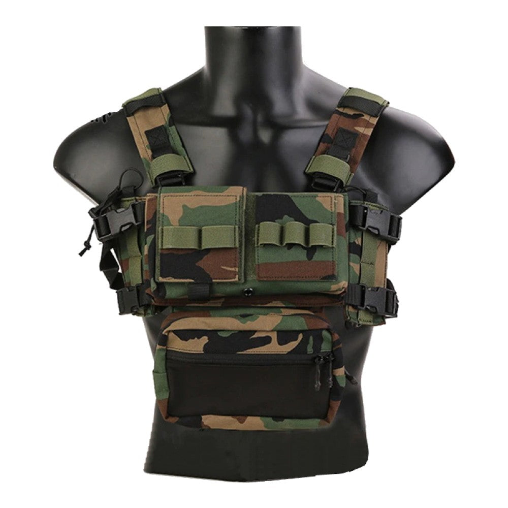 Emersongear Chissis MK3 chest rig, woodland 500D