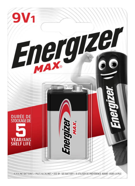 Energizer MAX Alkalibatterie 9V 522, 1St.