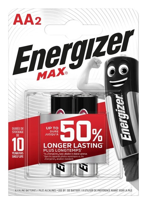 Energizer Max Alkalibatterie AA/2 LR6 FSB2, 2St.