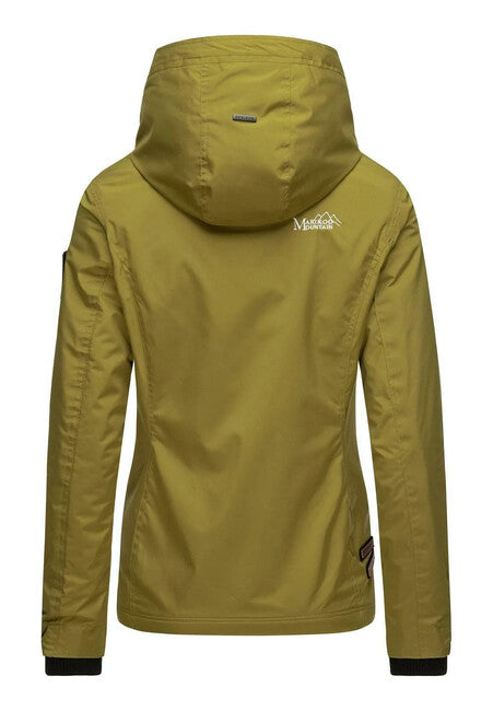 Marikoo ERDBEERE damen-Übergangsjacke mit Kapuze, moss green