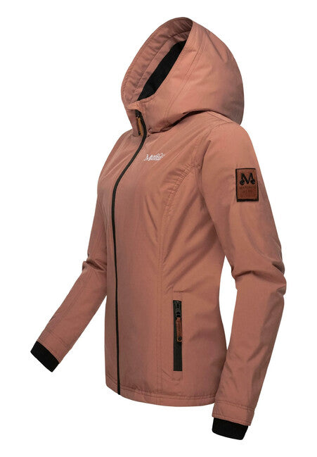 Marikoo ERDBEERE damen-übergangsjacke mit kapuze, terracotta