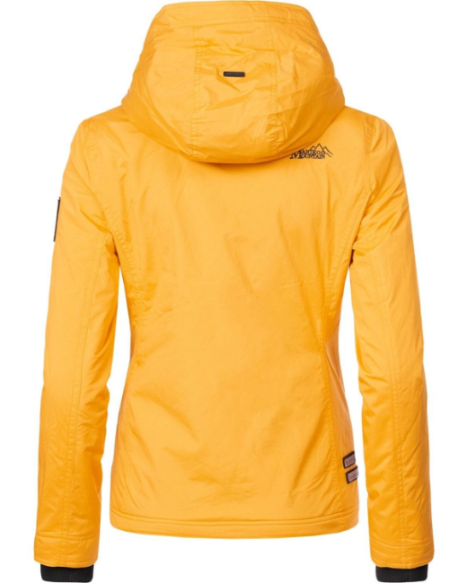 Marikoo ERDBEERE damen-Übergangsjacke mit Kapuze, gelb