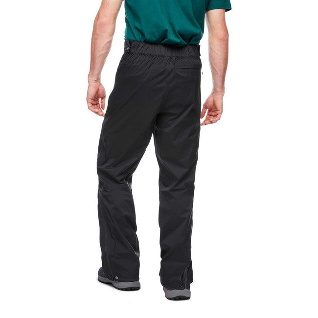 Black Diamond Men's Stormline Stretch Full Zip Regenhose, schwarz