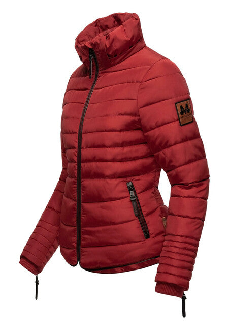 Marikoo Amber damen-winterjacke mit kapuze, blood red