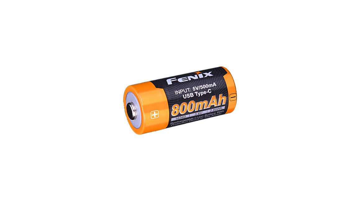 Fenix RCR123A Akku 800 mAh USB-C Li-Ion