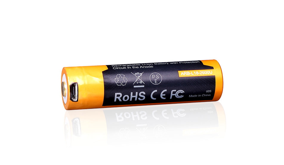 Fenix 18650 akku, 2600 mAh, li-ion