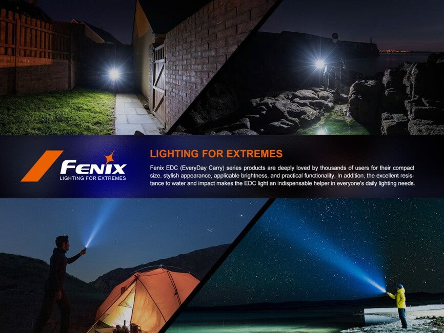Fenix E18R V2.0 GE Rechargeable Flashlight, Black