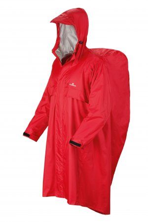Ferrino Trekker Regenmantel, rot