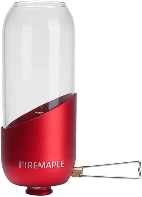 Fire Maple Gaslaterne mit Borosilikatglas, rot