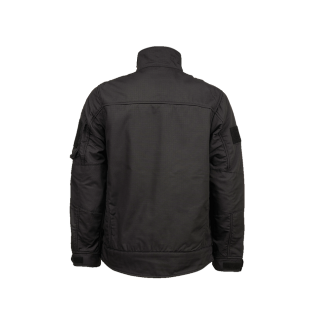 Brandit Fleece-Jacke Ripstop, schwarz