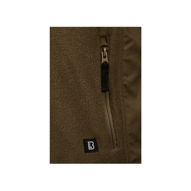 Brandit Fleece-Jacke Ripstop, oliv