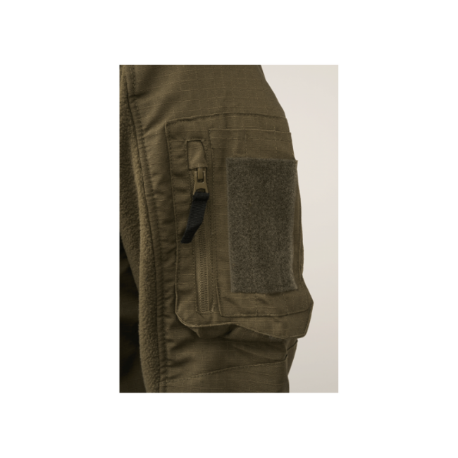 Brandit Fleece-Jacke Ripstop, oliv