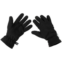 MFH rokavice flisaste s toplotno izolacijo 3M™ Thinsulate™, črne