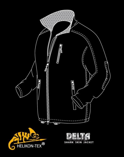 Helikon-Tex Jacke Delta SoftShell Shark Skin Foliage Green