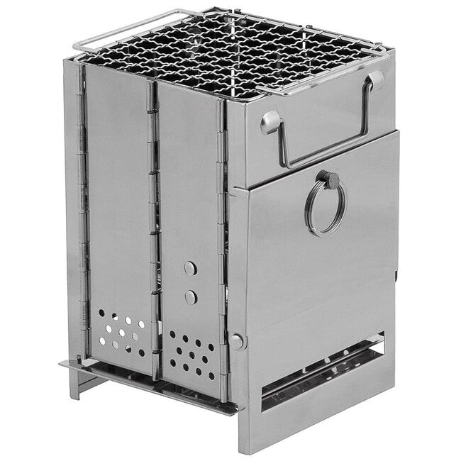 Fox Outdoor Reisegrill mit Edelstahl-Grillrost, klappbar