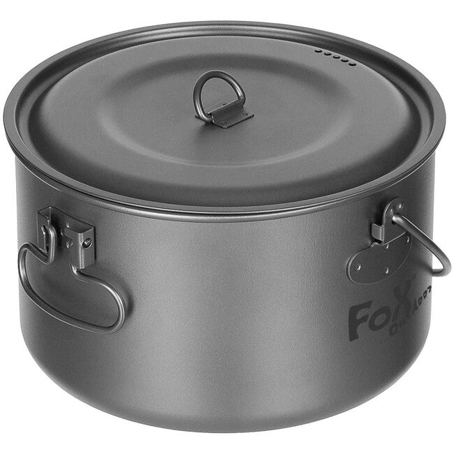 Fox Outdoor Topf mit Deckel ca. 1,95 L Titan