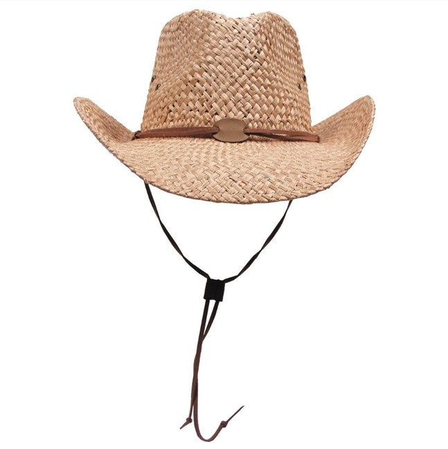 Fox Outdoor Strohhut mit Kordelzug, braun