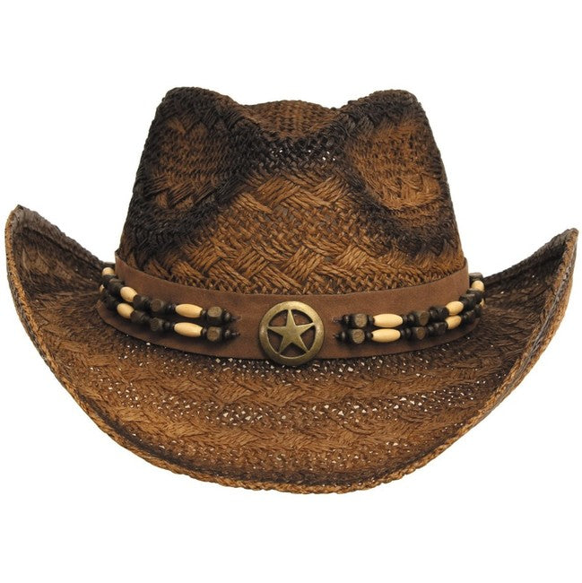 Fox Outdoor Tennessee strohhut, braun-schwarz