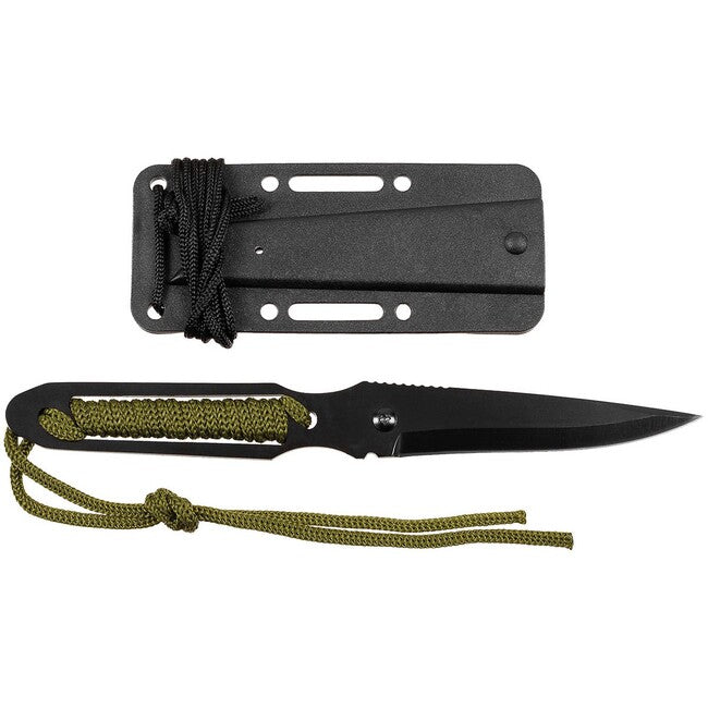 Fox Action II Messer umwickelter Griff mit Scheide, schwarz