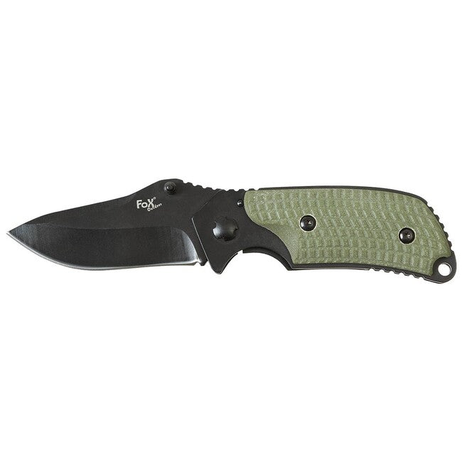 Fox Jack messer einhändig micarta griff, schwarz