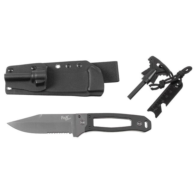 Fox Outdoor Scorpion G10 Griff Messer mit Kydex Scheide