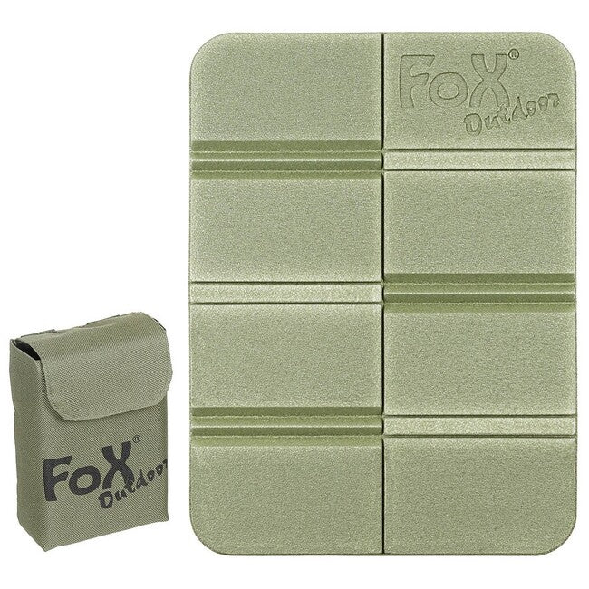 Fox Outdoor Thermopad unter dem Sitz, faltbar, mit MOLLE-tasche, oliv