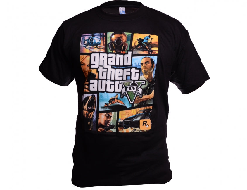 O&T T-Shirt Funny Vtipne Kinder- gta five, schwarz