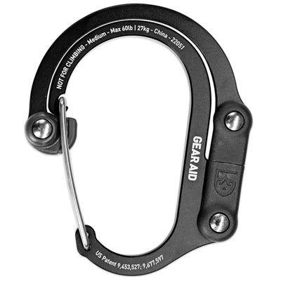 GearAid Karabinerhaken M schwarz