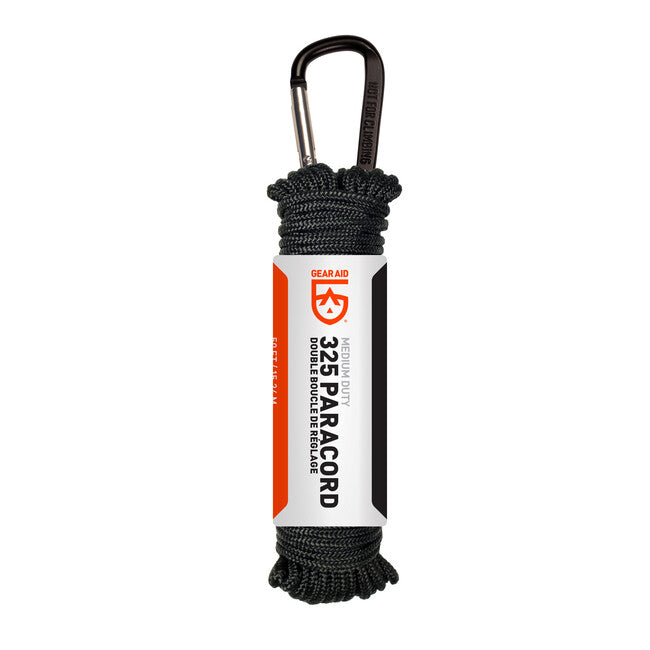 GearAid Paracord 325' 15 m seil, schwarz
