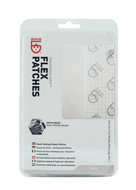 GearAid Tenacious Tape Flex Patch klar TPU, 2 Stk.