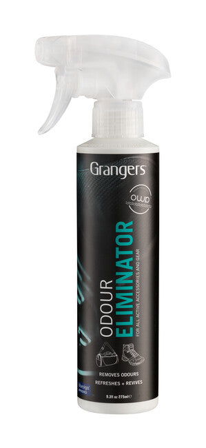 Grangers Odour Eliminator spray zur entfernung von gerüchen aus schuhen und schutzkleidung 275 ml mit pumpe