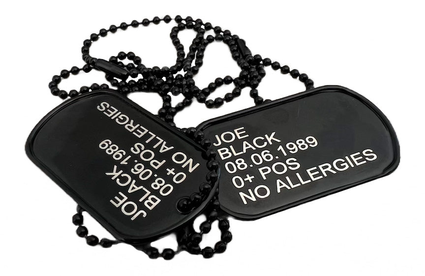 O&T Gravur von Dog Tags